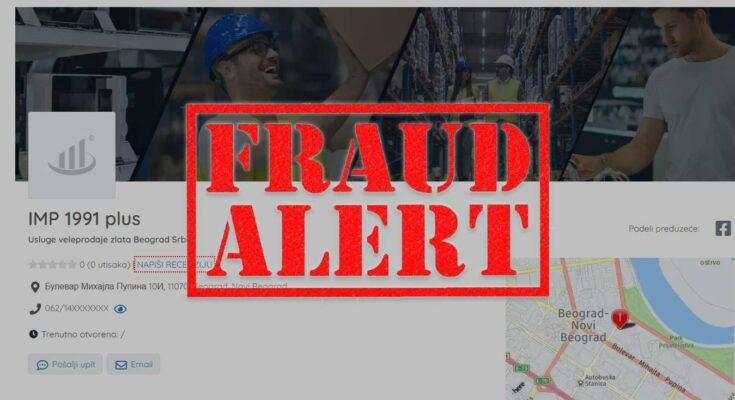 IMP 1991 Plus DOO Beograd Fraud Alert Roberto Divkovic